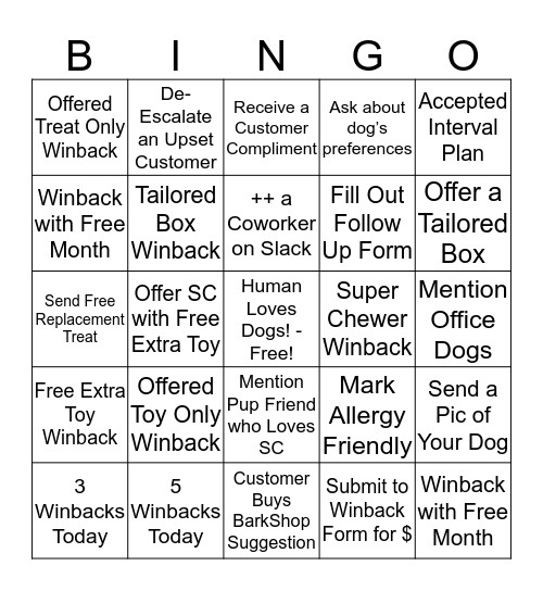 Renewal Day Bingo Card