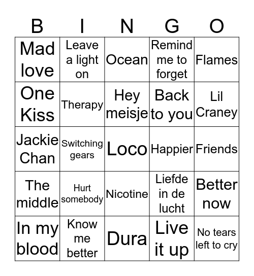 Zomervakantie 2018 Bingo Card