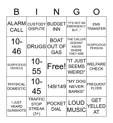 DISPATCH 4TH OF JULY BINGO Card