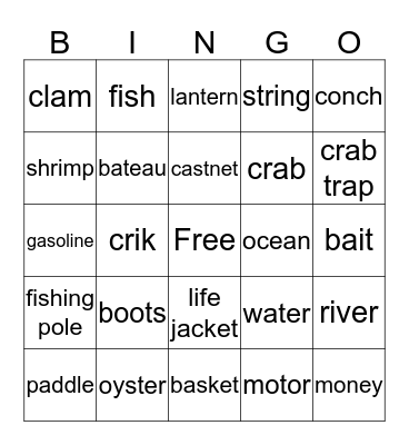 Bingo Card