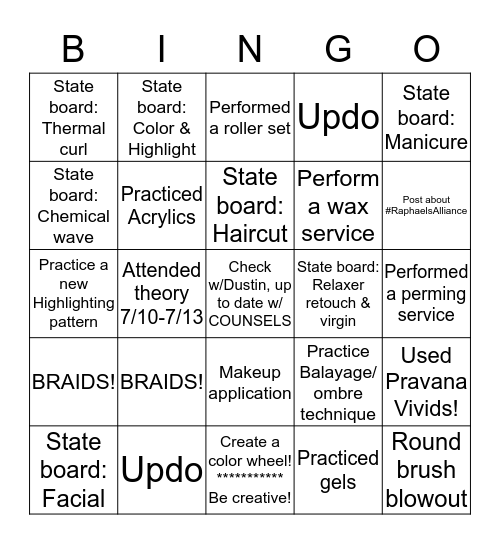 'Do it with PASSION, or not at all' Bingo Card
