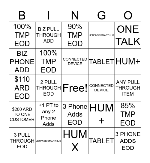 V-I-N-G-O Bingo Card