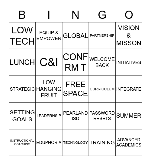 Bingo Card