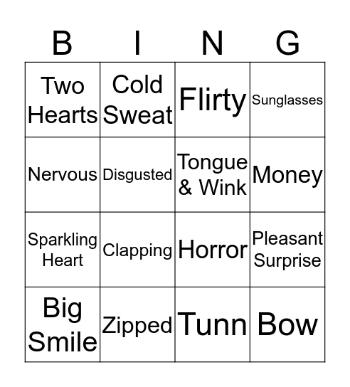 Whatsapp Challenge Bingo Card