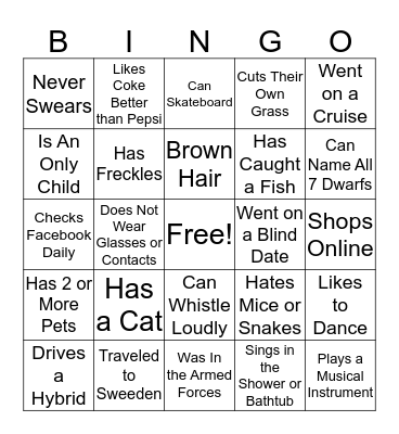 FCLC 2018 Bingo Card