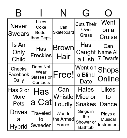 FCLC 2018 Bingo Card