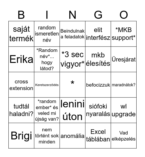 Botingo 0626 Bingo Card