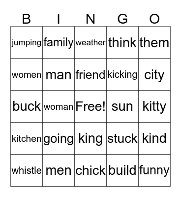 Daisha's  Bingo Set 2 Bingo Card
