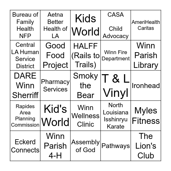 Back 2 School Passport Bingo Card