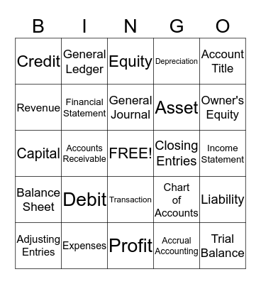 BD Group Bingo Card