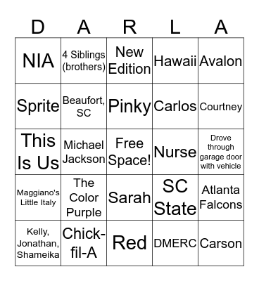 Happy Birthday Bingo Card