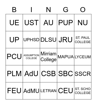 Bingo Card