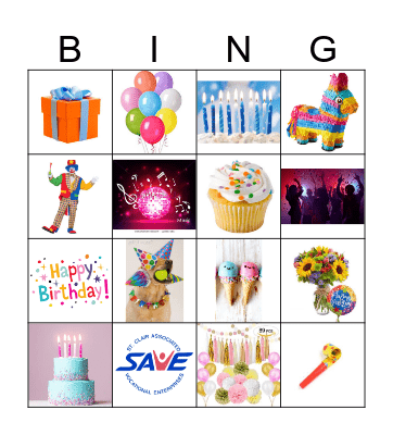 Birthday Bingo Card