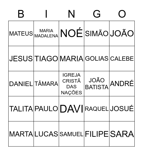 ARRAIÁ - ICN / 2018 Bingo Card