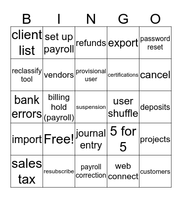 QBOA Bingo Card