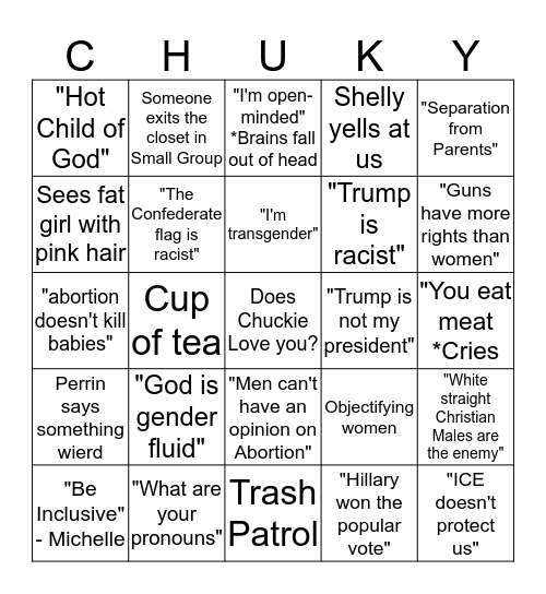 Montreat 2k18 Bingo Card