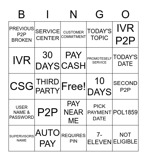 GO DIGITAL Bingo Card
