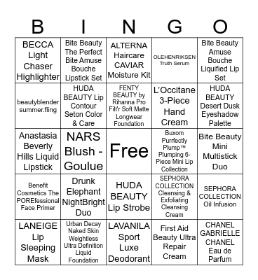 Mikta's Bridal Shower Bingo Card