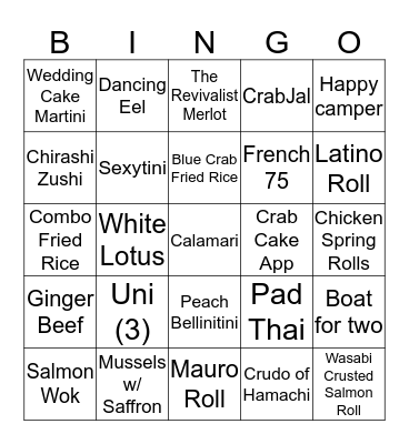 PKS Bingo Card