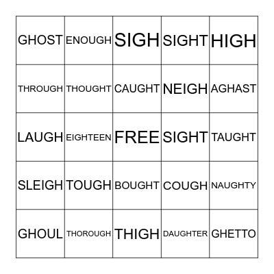 GH BLEND Bingo Card