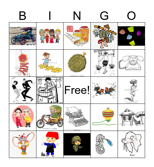 SINGAPORE Bingo Card