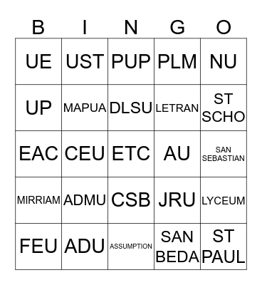 CAVE AND FRIENDS Bingo Card