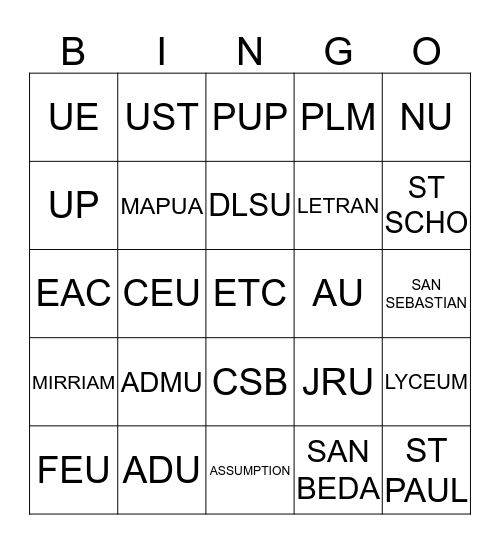 CAVE AND FRIENDS Bingo Card