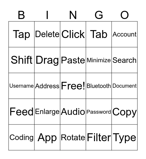 Computer Science Bingo Card