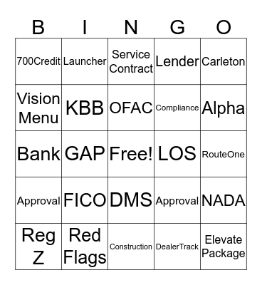 DEALFI Bingo Card