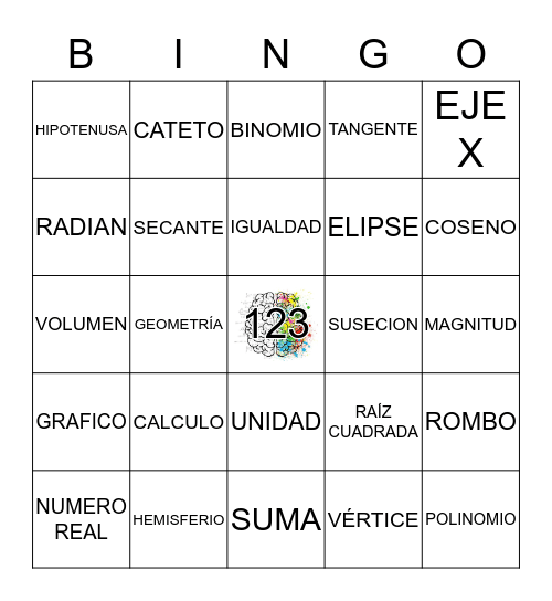 BINGO MATEMÁTICO  Bingo Card