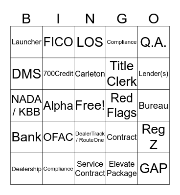 DEALFI Bingo Card