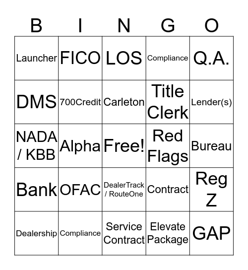 DEALFI Bingo Card