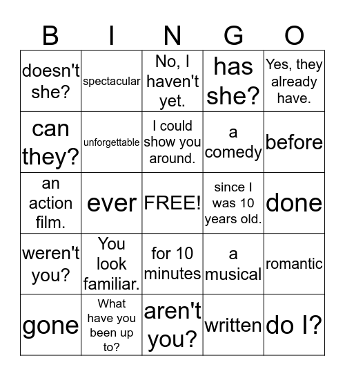 Units 1-2 (Card 2) Bingo Card