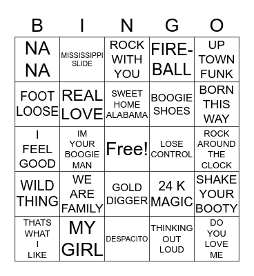 OLD & NEW Bingo Card