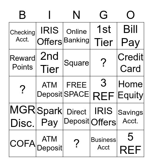 BURBANK  Bingo Card