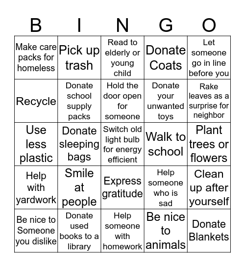 BIG Bingo Card