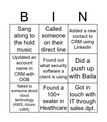 Igloo Week 2 (2) Bingo Card