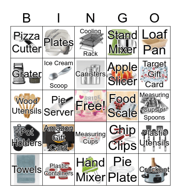 Bridal Shower Bingo Card