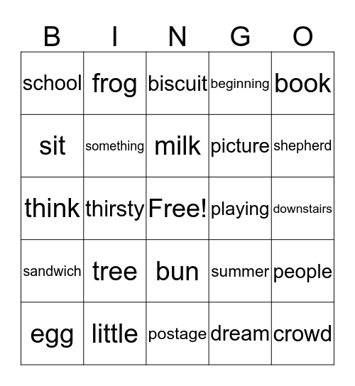 Bingo Card