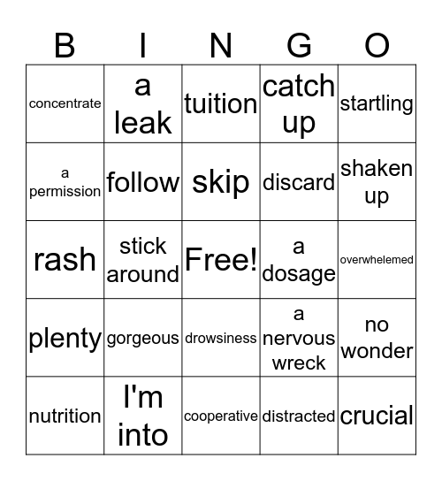 Check it Out  Bingo Card