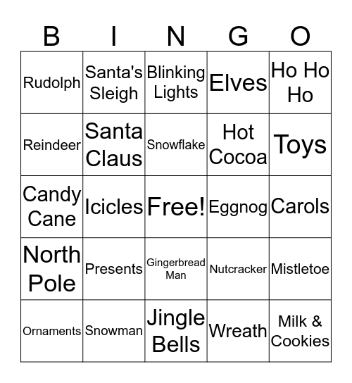 Christmas in July! Bingo Card
