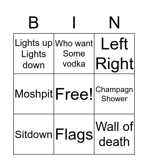 Dimitri Vegas & Like Mike Bingo Card