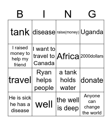 semmul unit 1 Bingo Card