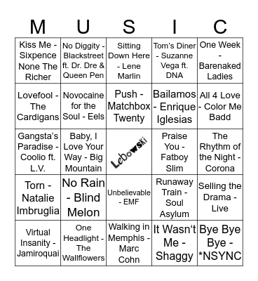 306 Bingo Card