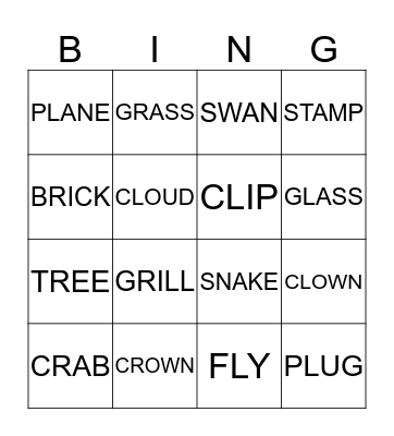 blends fun Bingo Card