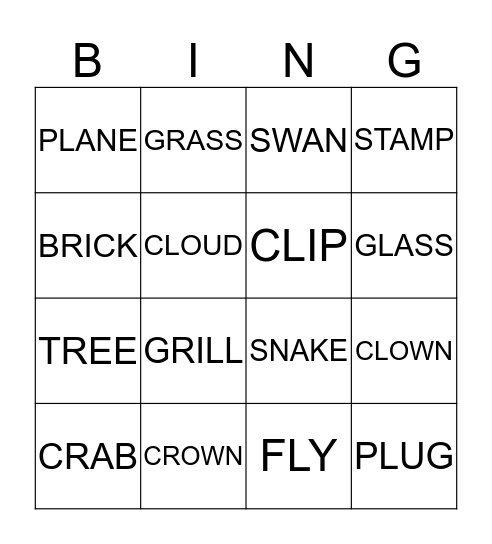 blends fun Bingo Card