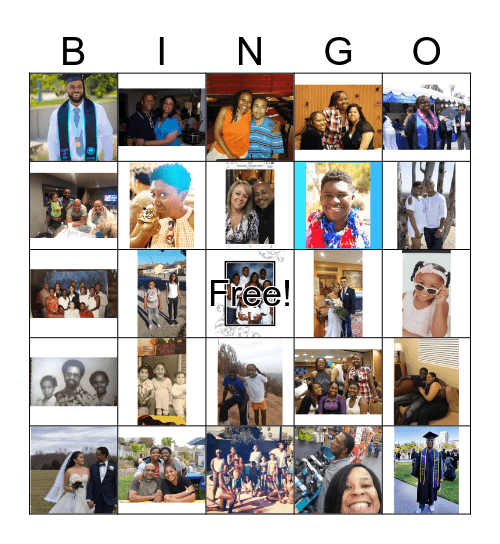 Scott Family Reunion 2018 Bingo Card