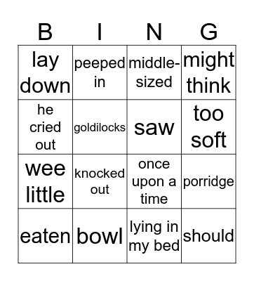 badda Bingo Card