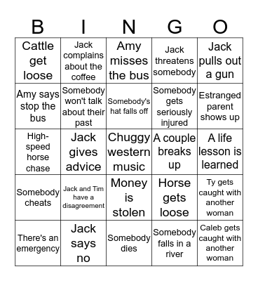 Heartland Bingo! Bingo Card