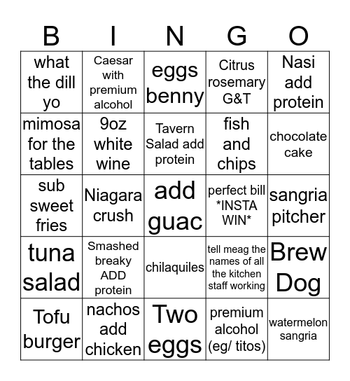 ATG SATURDAY BINGO  Bingo Card